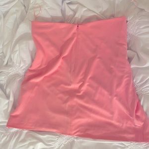 Zara Bright Pink Faux Wrap Mini Skirt
